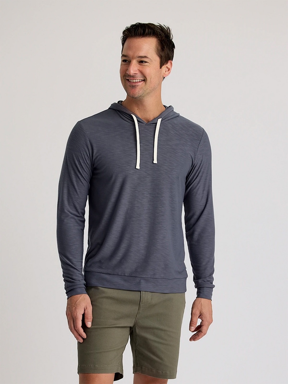 NWT Men's Free Fly Bamboo Slub Hoodie II Medium UPF Lightweight Comfort Pullover
